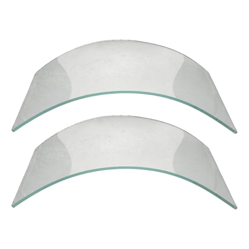 Lentille de en verre pour capot de sablage avec bouclier protecteur complet x2