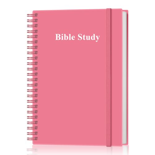 Heveboik Bible Study Journal/Notebook Church Notes Notebook Note Taking & Journaling Kit 5.8 x 8.5 Pink