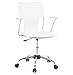 Alterego - Sedia da ufficio "EVO" su ruote, in materiale sintetico bianco
