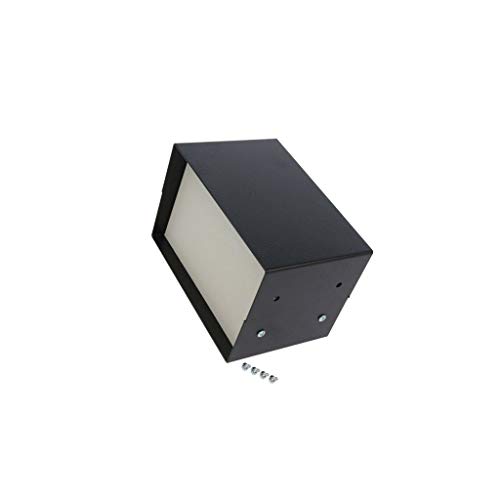 Boîtier Hammond 1458B4 noir avec panneau en métal pour finitions soignées