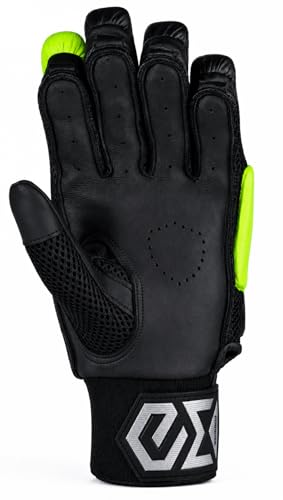 Image of Armour-GX4 (4.0) | Cricket Batting Gloves | Multi Color (Black-Silver-Florecent, Medium, Right)