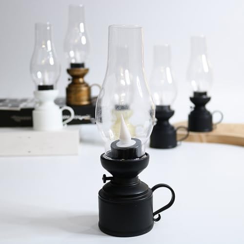 Goderat LED LIGHT ELECTRONIC KEROSENE LAMP Led Vintage Kerosene Lamp Electronic Swing Candle,Led Flameless Candle Lantern Kerosene Oil Lamp,Vintage Flameless Table Lamp,Vintage Electric Oil Lamp Table Lamp thumb #4