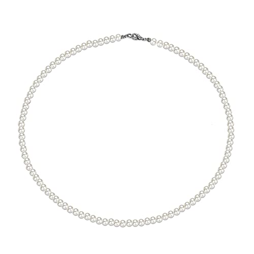 Pearl Necklace Halskette Perlen Choker mit Simulierten Perlen Faux Perlenkette Damen Schlüsselbein Kette Perlen für Männer Perlenketten für Bräute,Festival-Partys,Geschenke für Mutter, Frau, Freundin Cover