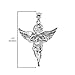 Religious Jewelry .925 Sterling Silver Angel Charm Pendant - Pendant Only