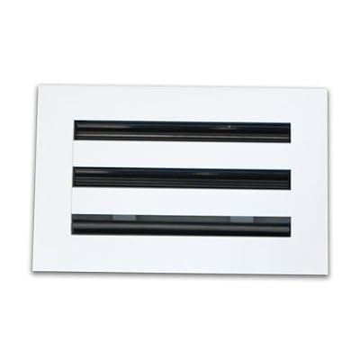 BESTS AC Celling Air Vent Cover - Decorative White Vent Cover, Floor Register Aria Vent, Standard Linear Slot Diffuser - Register Grille for Ceiling, Walls & Floors (10x6in)