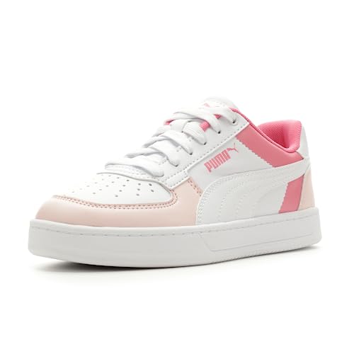 Image of Puma Kids' Caven 2.0 Block Puma White-Silver Sky-Strawberry Burst Big Kid 5.5