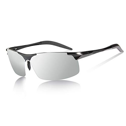 Image of YIMI Men's Semi-Rimless Sunglasses (Pack of 1)