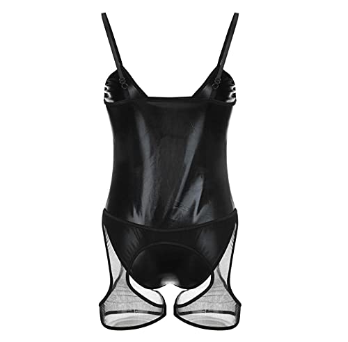 Lingerie sexy femmes pour pimenter vos nuits en couple avec cette robe dos nu en maille noire