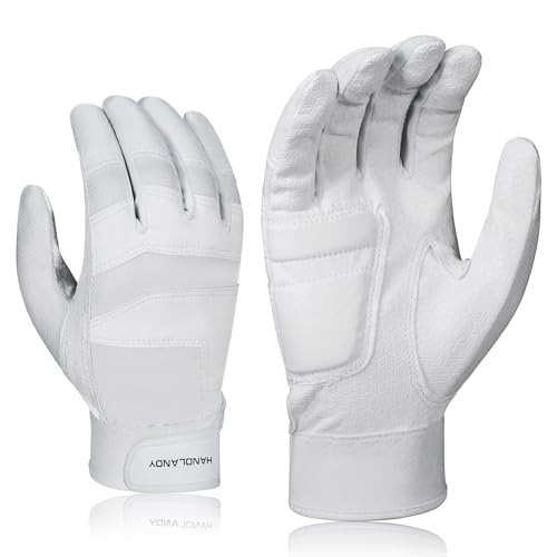 HLDD HANDLANDY Batting Gloves – Durable Grip, Breathable Baseball Softball Gloves for Adults Youth Kids – Gift for Players