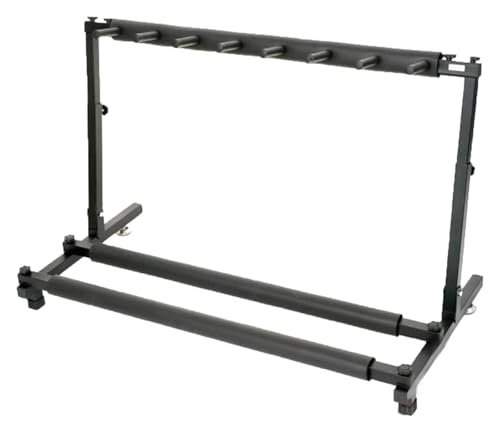 Organizer per attrezzature sportive e scaffale per palline, espositore pieghevole in altezza regolabile con bracci in schiuma per racchette da badminton e altro ancora