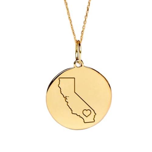 Chaîne 45 cm en argent avec pendentif Californie pour sublimer vos tenues d'été
