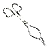 APLVFFZH Crucible Tongs,Furnace Tongs Stainless Steel Metalworking Tool Melting Plier Holder for Handling Pouring Industry, 19cm