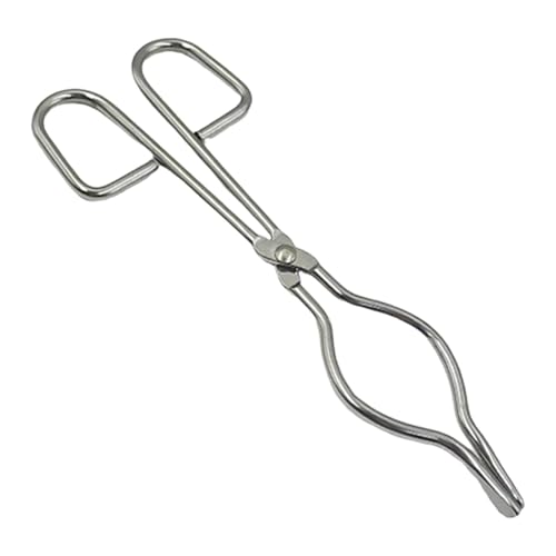 APLVFFZH Crucible Tongs,Furnace Tongs Stainless Steel Metalworking Tool Melting Plier Holder for Handling Pouring Industry, 19cm
