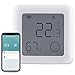 ANTELA Bluetooth Digitales Mini Thermo-Hygrometer, Innentemperatur und Luftfeuchtigkeit, Thermometer Hygrometer Klein und Handlich, Smart Life APP-Steuerung, Weiß