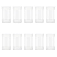 OLYCRAFT 10 Set Transparente Plastik Aufbewahrungsröhren 60x104mm Probierflaschen Organizer Boxen mit Deckel