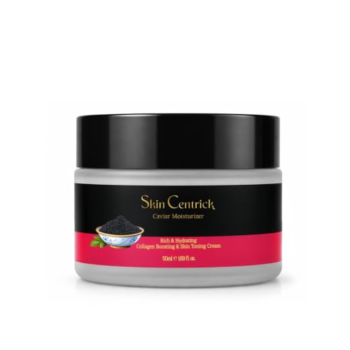 Image of Caviar Moisturizer Deep Hydration Face Cream with Collagen Boosting and Skin Toning, 50ml, for Dry and Mature Skin, Reduces Fine Lines, Cream