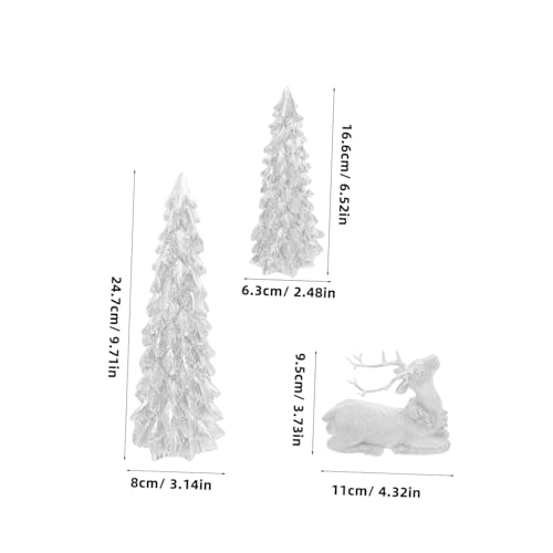 Decoraciones navideñas premium con árboles y figuras de reno 3