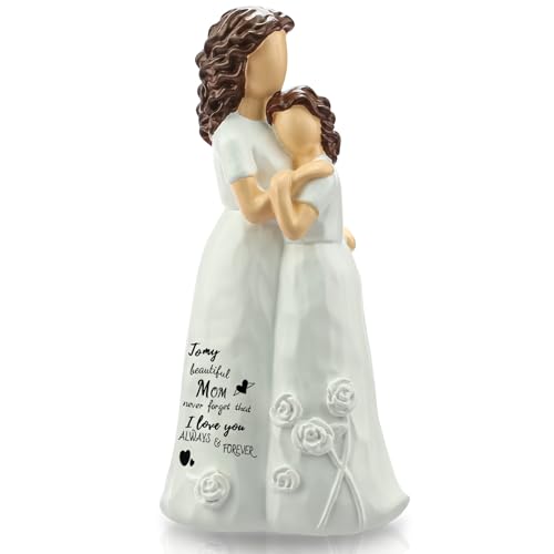 Christmas Small Gifts for Mom from Daughter,Stocking Stuffers Cool Birthday Mom Gifts for Women Wife from Husband Secret Santa Gift Ideas for Mama Grandma Aunt Hand-Painted Figure Sculpture Presents