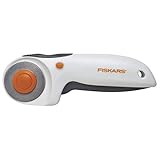 [page_title]-Fiskars Auslöser-Rollmesser, Mit Klinge Ø 45 mm, Für Rechts- und Linkshänder, Orange/Weiß/Grau, 1003910