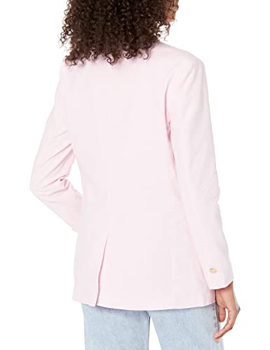 BB DAKOTA womens Linen on the Edge Blazer, Pink Tulle, X-Small US2