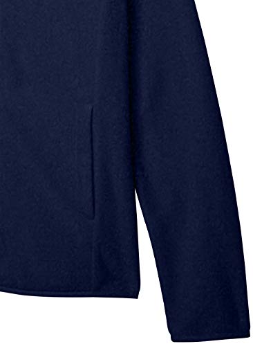 Amazon Essentials Girls' Polar Fleece Full-Zip Mock Jacket, Navy, Large #TOP3