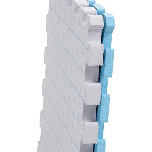 Lot De 9 Tapis De Blocage Pour Tricot/Crochet – Planches En Mousse Emboîtables, Légères Et Portables | Rouge Brique