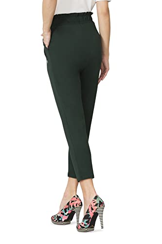 Image of Van Heusen Women High Rise Ruffle Regular Fit Pants