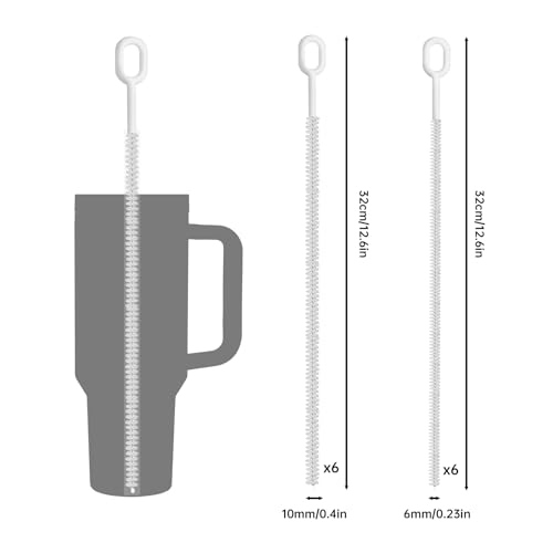 Brosse de nettoyage de paille NiHome pour grands gobelets réutilisables de type Stanley - 3