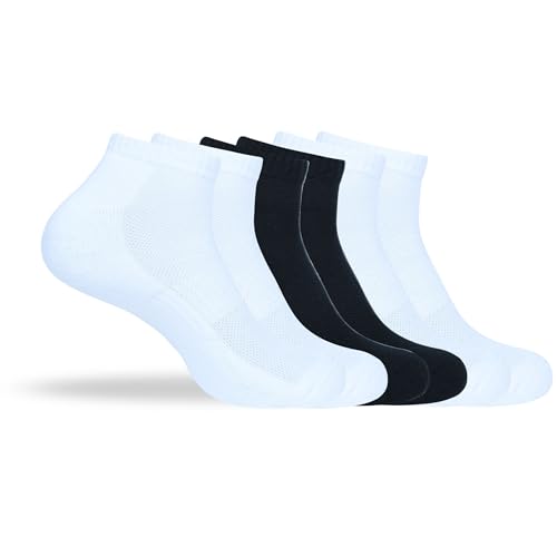 Image of Women's Ankle Socks Thick Cushioned Cotton, Moisture-Wicking socks, Breathable Performance Socks for Running, Sports