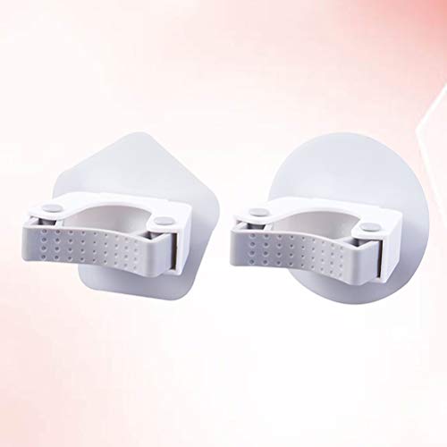 Yardwe Clip para fregona- 2 unidades de suporte de esfregona perfurações para pendurar parede Clipes