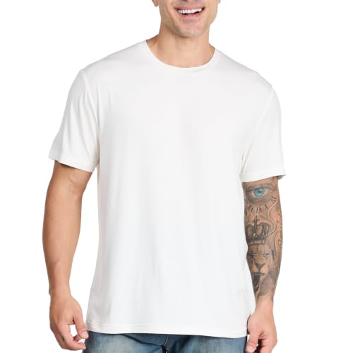 Merino Summit Men's Cool Silk-Infused Modal Undershirt White