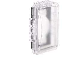TayMac MM110C Weatherproof Single Outlet Outdoor Receptacle Cover, 5/8 Inches Deep, Clear