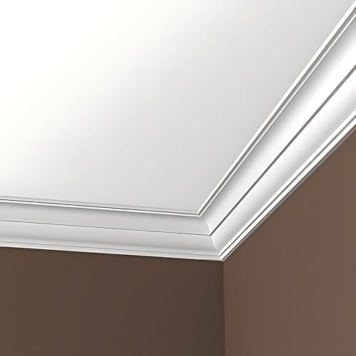 Cornisa flexible Profhome 150161F para solucionar esquinas con curvas y techos irregulares 4
