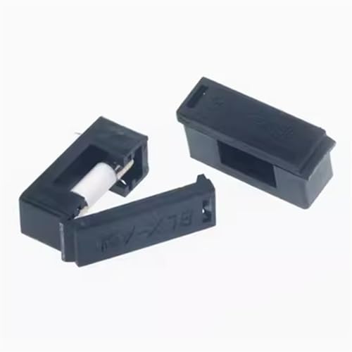 Porte-fusible en verre 5x20 prise tube assurance BLX-A noir pour fusible céramique