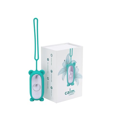 Glowco CalmCarry Mini Bear Kids Sleep Aid Device Handheld Microcurrent Relaxation Tool Supports Calm Focus & Gentle Relief USB Rechargeable Portable Wellness Device for Children (Teal)