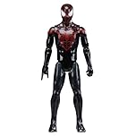 Marvel Spider-Man Titan Series Miles Morales Action Figure, 30-cm-scale (12 Inch) Super Hero Toys for Children Ages 4+, Black