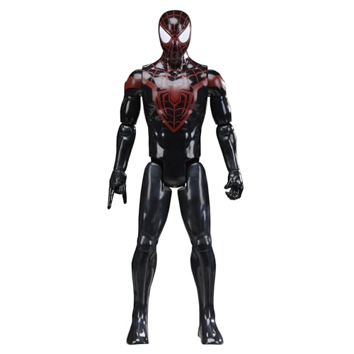 SPIDER-MAN Marvel Titan Series Miles Morales Action Figure, 12-Inch-Scale (30 cm) Super Hero Toys for Kids Ages 4+