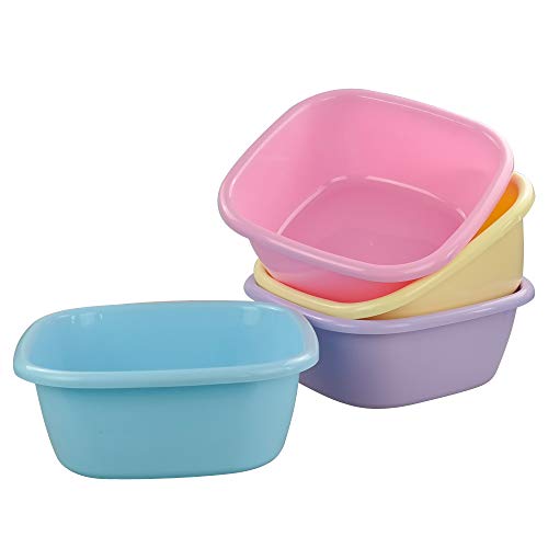 Gitany Barreño Lavabo, Pequeño, Plastico, 4 Colores Barreño Cuadrado