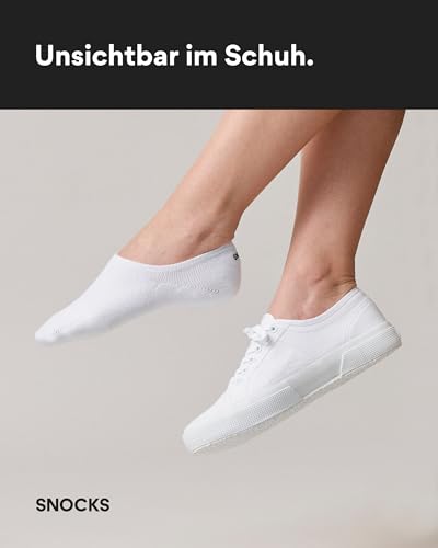 Snocks Füßlinge für Damen und Herren aus Bio-Baumwolle – 6 Paar
