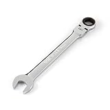 TEKTON WRN57119 Flex-Head Ratcheting Combination Wrench, 19 mm