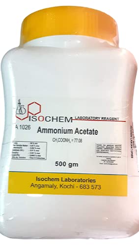 See full amazon price history chart for ISOCHEM Ammonium Acetate (500GM) Assay 96% Min ISOCHEM Ammonium Acetate (500GM) Assay 96% Min (B07JZS821Z) Amazon Price History, Amazon Price Tracker