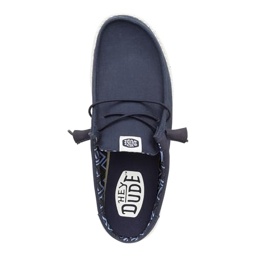 Image of HEYDUDE Men's Wally Slip Stretch Canvas | Men's Shoes | Men Slip-on Loafers | Comfortable & Light-Weight