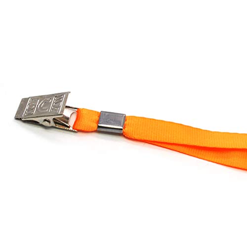 Bird Fiy Orange Lanyard Clip 50 Pack 17" Lanyards With Clip Badge Lanyard Bulk Neck Flat Lanyards For Badge Holders #TOP3