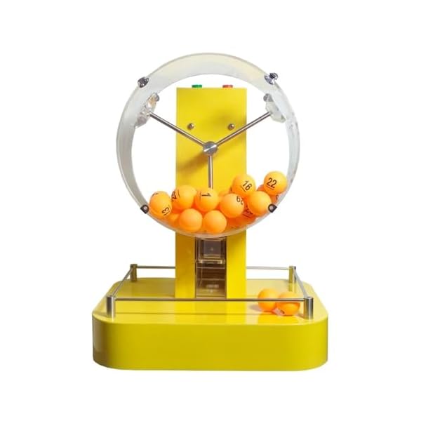 KEULEN Ensemble De Jeu De Bingo, Machine De Loterie Manuelle, 50 Boules Numérotées, Applicable À Toutes Les Activités Nécessitant Une Loterie Ou des Tirages De Loterie, Accessoires De Loterie 313Etr8qByL. SS600