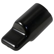 Caplugs VFC-1230-24 VFC Series Vinyl Cap with Flat Pull-Tab, 100 Pack, Black Plastic Caps, 1.230" W x 1.500" L, Protective Closures, Masking, Painting, Plating, Powder Coating, Easy Removal