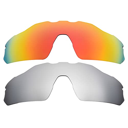 Objectifs Radar EV Pitch rouge titane verres de remplacement pour lunettes de sport