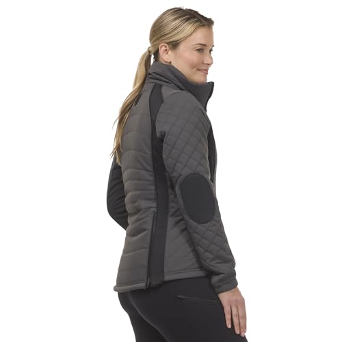 Image of Kerrits Women's Stablemate Quilted Equestrian Jacket - Durable, Stylish, Lightly Insulated Barn Coat with Stretch Panels