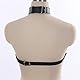 ZYYZD Frauen Lederkette Dessous, offener Büstenkabelbrot Brust String BH, Frauen sexy Clubwear, BDSM Bondage -Einschränkungen Riemen (Color : YMQ132)