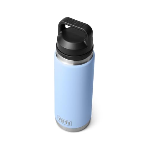 YETI Rambler 26 oz Bottle, Leakproof, Vacuum Insulated, Stainless Steel with Chug Cap, Big Sky Blue
