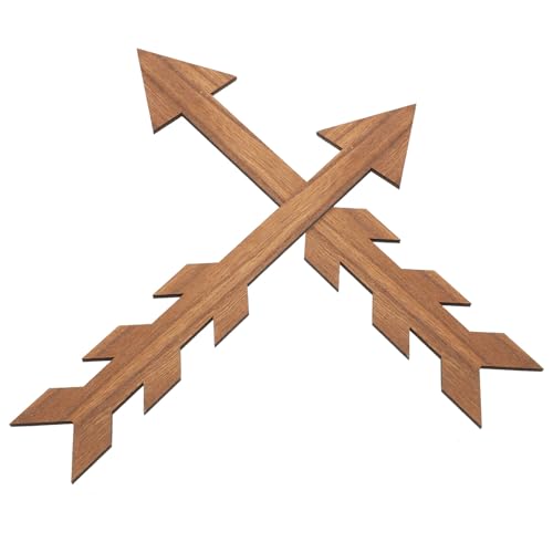 NUOBESTY 2pcs Wooden Mailbox Arrow Sign, Rustic Wood Wall Decor for Garden and Yard, Vintage Style Decorative Wooden Arrows for Outdoor Mailbox Accessories
